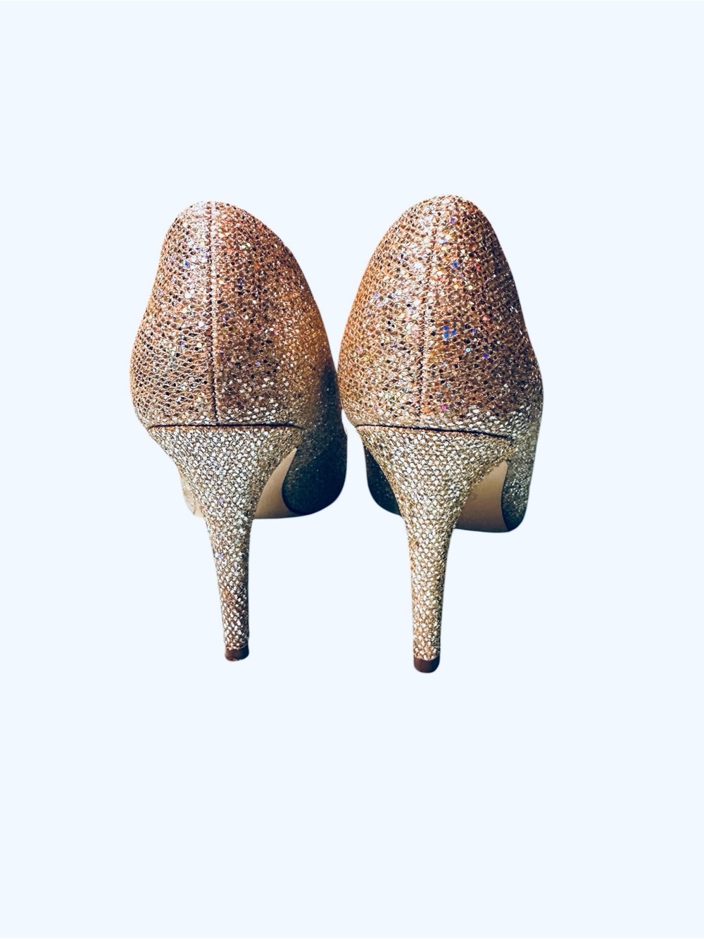 Adrianna Papell Special Occasion Bridal Glitter Sparkle Pointed Heels Size 7.5 - Picture 5 of 7